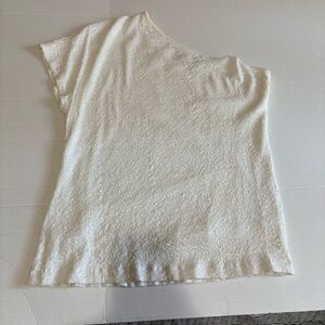 TART One Shoulder White Small Sequin Top